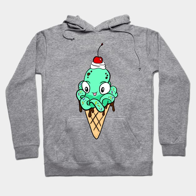 Mint Chip Octo-cone Hoodie by OceanicBrouhaha